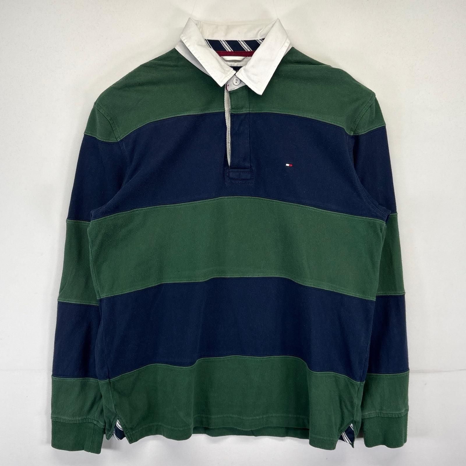 古着 トミーヒルフィガー TOMMY HILFIGER 長袖 ポロシャツ ラガー