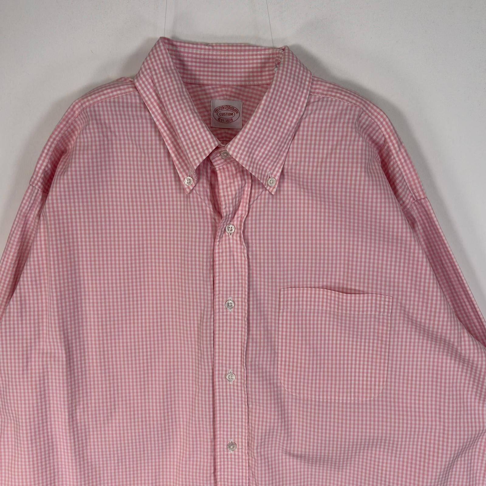古着 ブルックスブラザーズ Brooks Brothers 長袖シャツ CUSTOM 胸ポケ