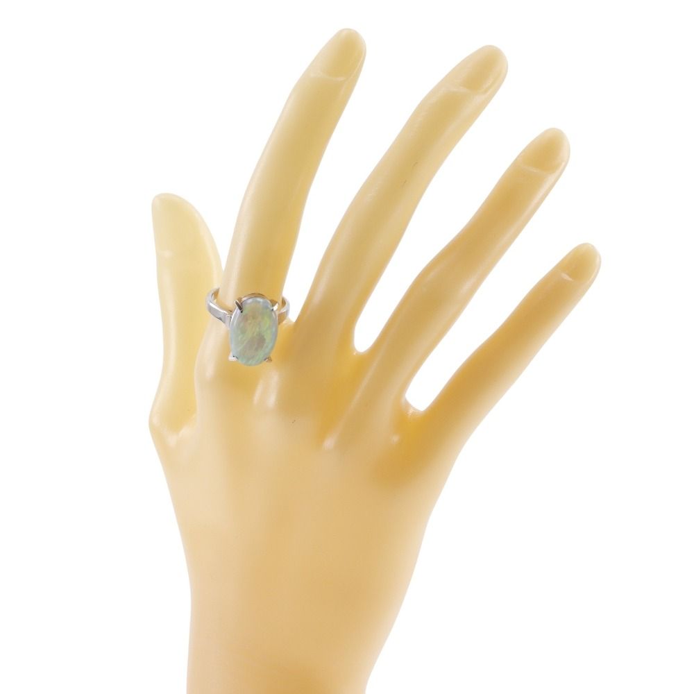 Pt 900プラチナ×オパール 16号 4.90 レディース 10.2 g リング 指輪