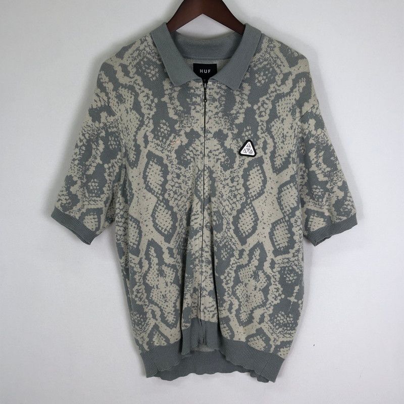 中古品】HUF ハフ COTTON S/S POLO SHIRT KN00494 コットン ショート