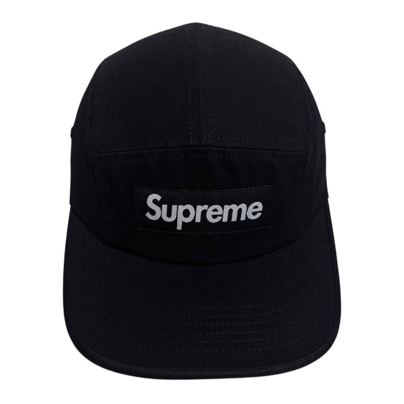 7815_1 Supreme シュプリーム 24 SS Washed Chino Twill Camp Cap ウォッシュド チノ ツイル キャンプ キャップ Black ブラック