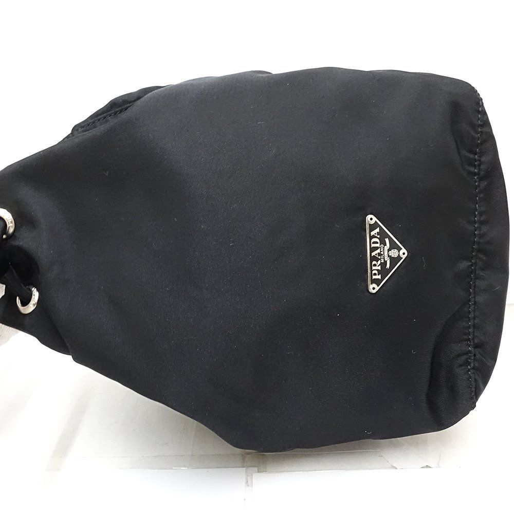 PRADA プラダ 巾着ポーチ トライアングルロゴ MV369 ポシェット