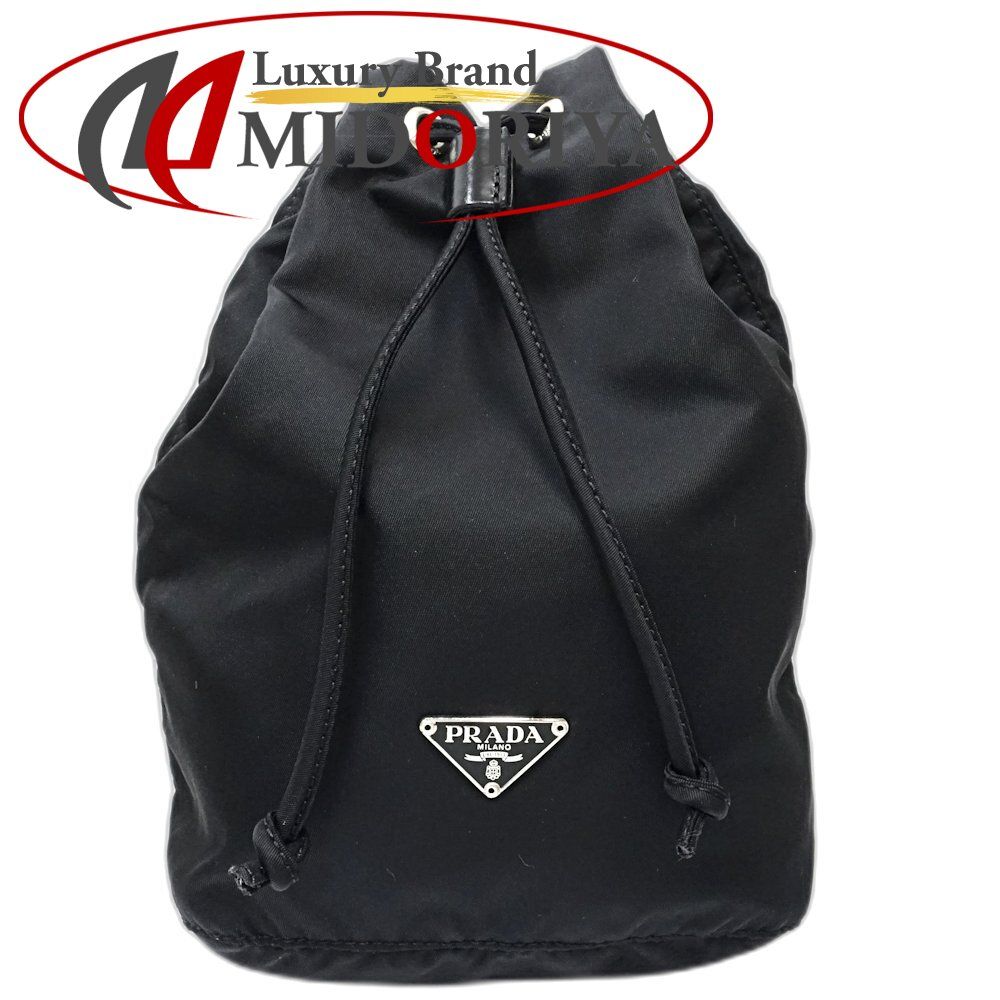 PRADA プラダ 巾着ポーチ トライアングルロゴ MV369 ポシェット