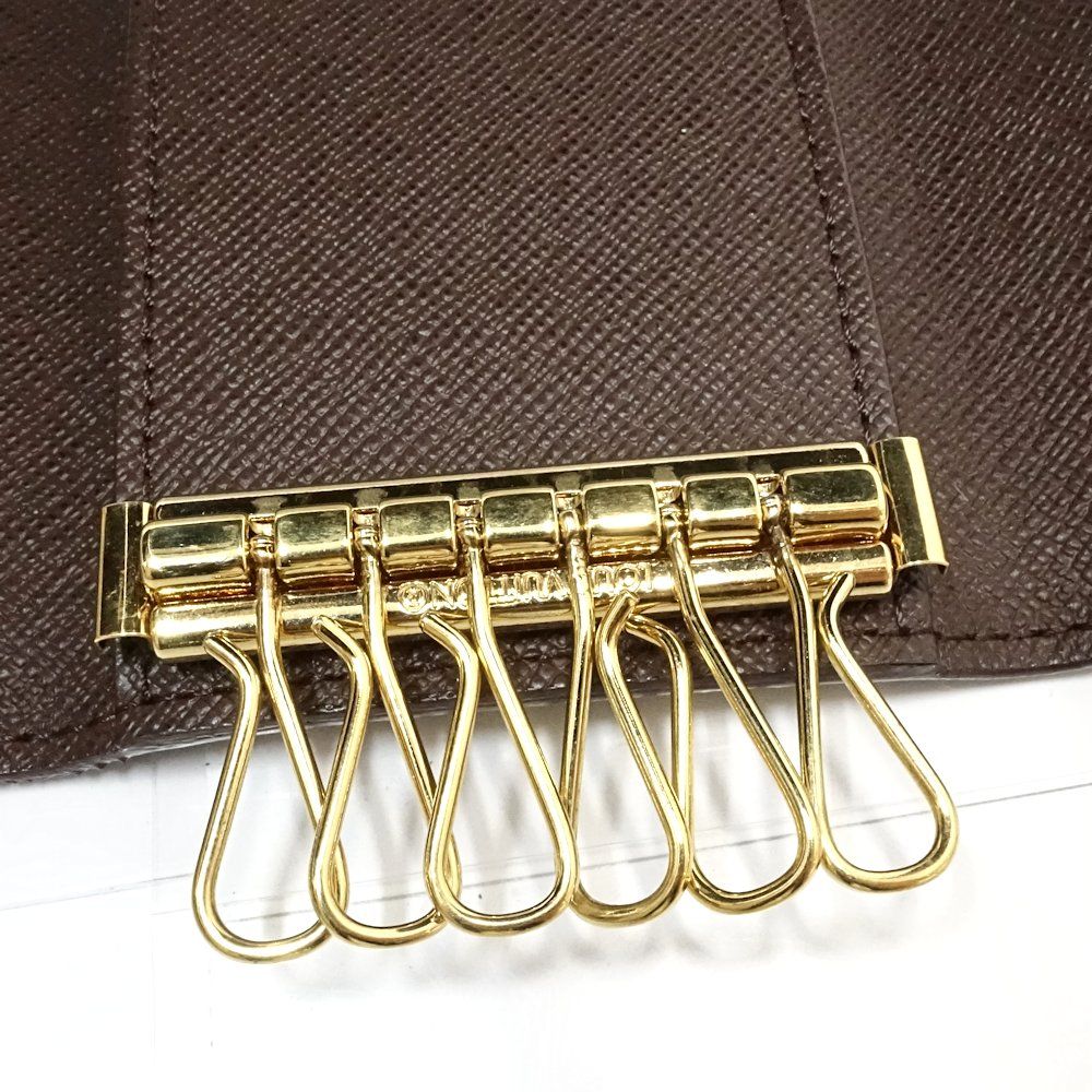 LOUIS VUITTON ルイヴィトン ダミエ キーケース ミュルティクレ6 N 62630 エベヌ レディース|188620