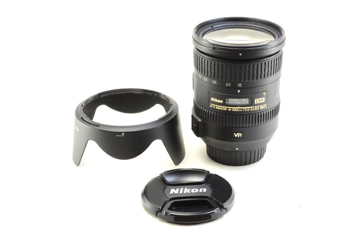  良上品 Nikon AF S NIKKOR 18 200 mm F 3 5 6 G II ED VR フード付 レンズ(ズーム) カメラ