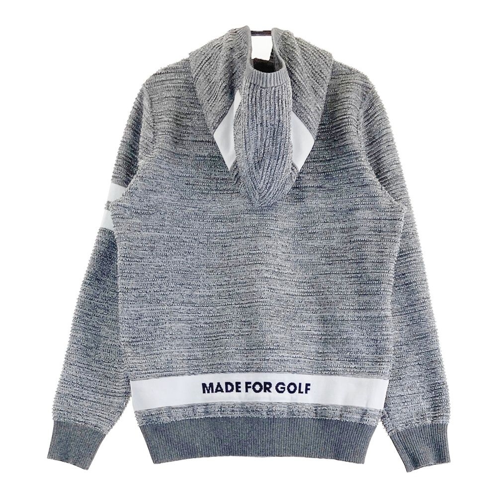 サイズ 0 PEARLY GATES パーリーゲイツ モデル ニットパーカー グレー系 ゴルフウェア レディース ストスト
