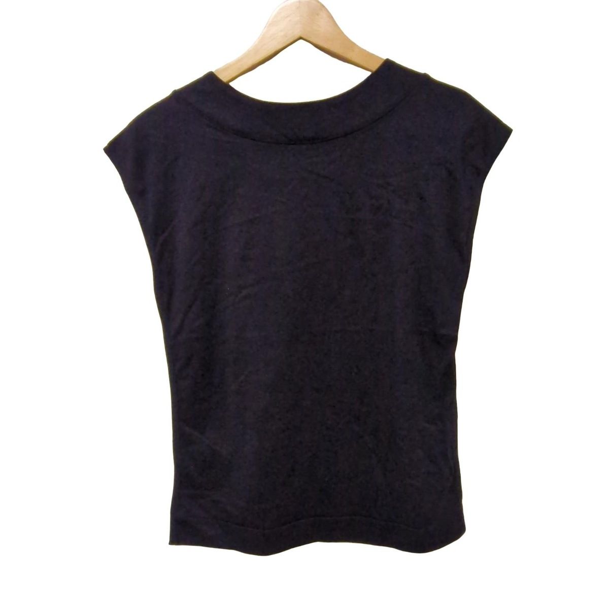 イッセイミヤケ ノースリーブカットソー サイズ2 M レディース - 黒 ハイネック