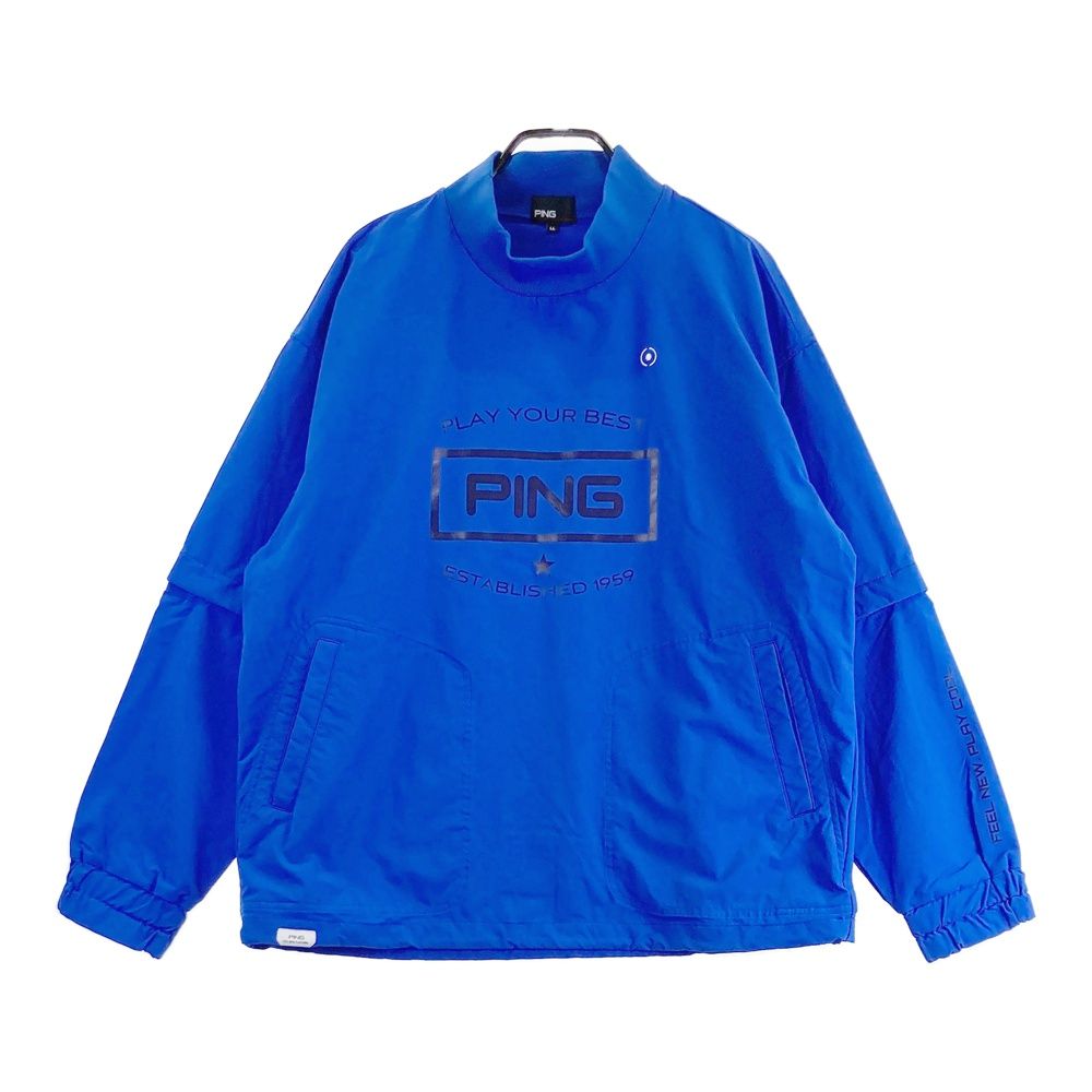 サイズ LL PING ピン 2025年 2 way ハイネック スニードブルゾン ブルー系 ゴルフウェア メンズ ストスト