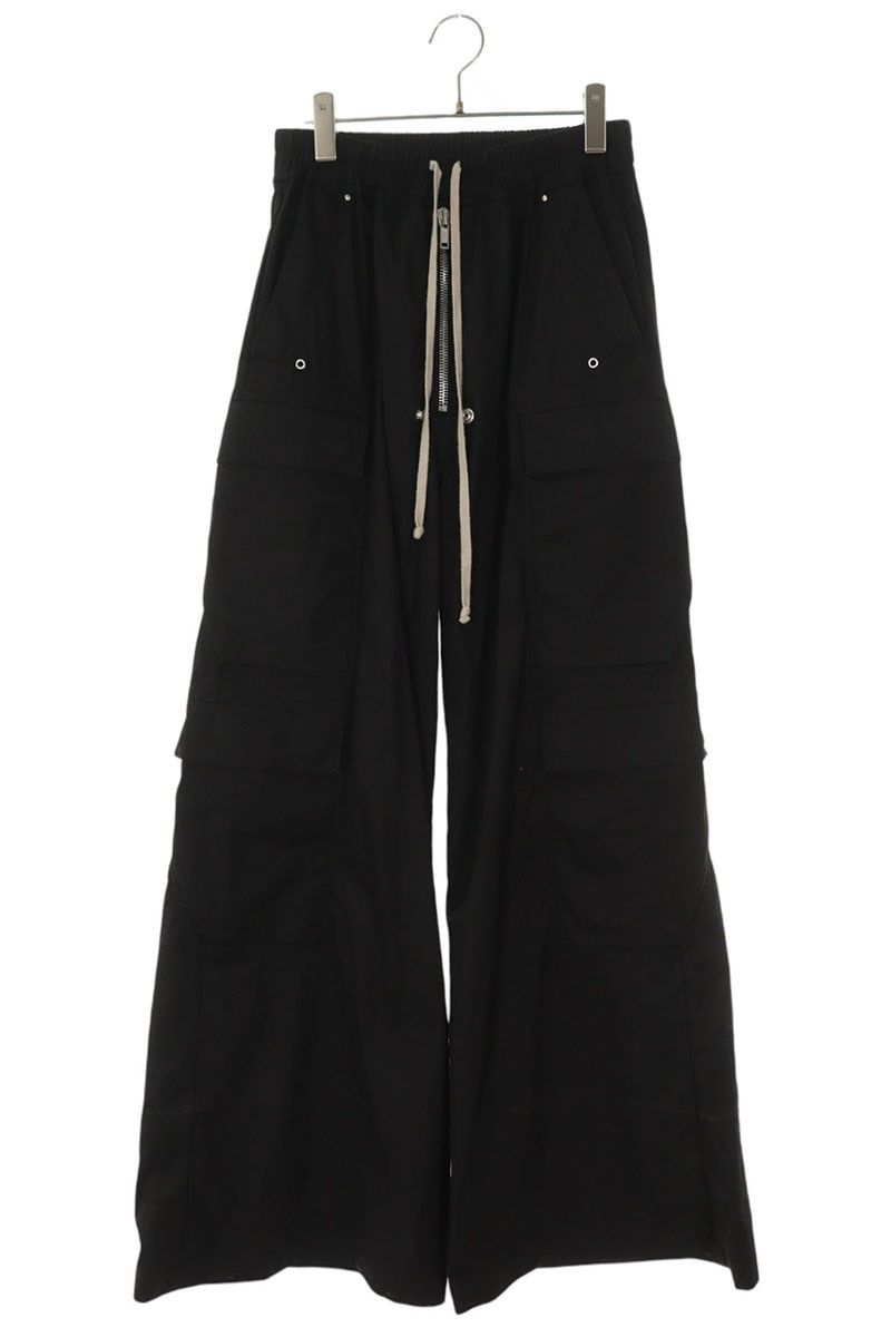 リックオウエンス -TE ワイドカーゴベラロングロングパンツ メンズ 46