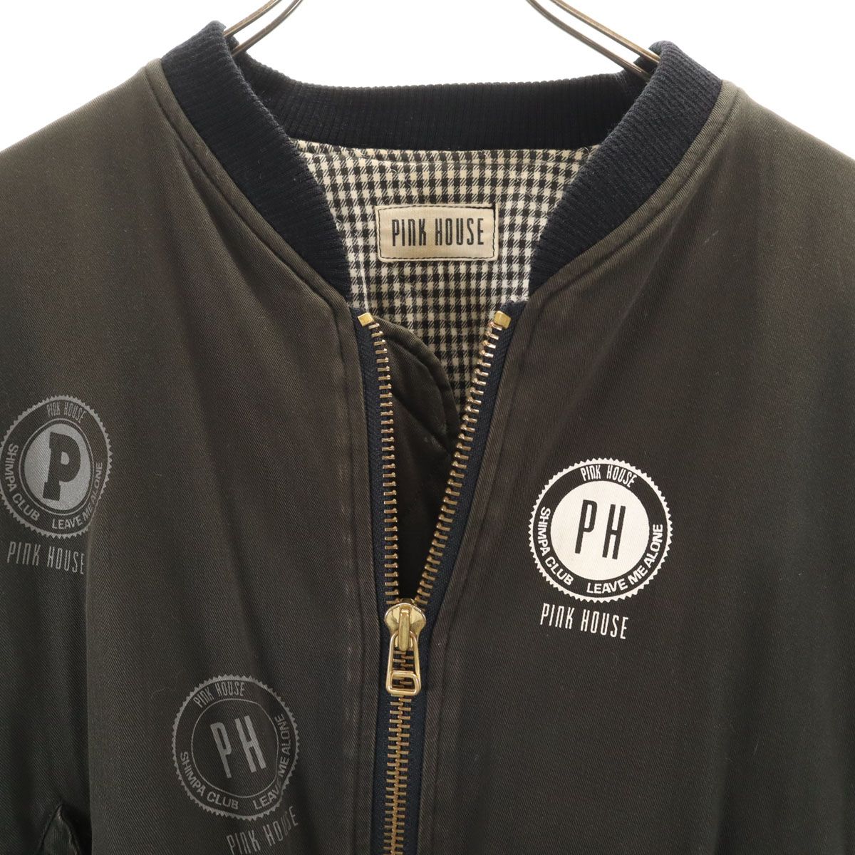 PINK HOUSE ピンクハウス MA-1 ブルゾン ブラック レディース ショップ