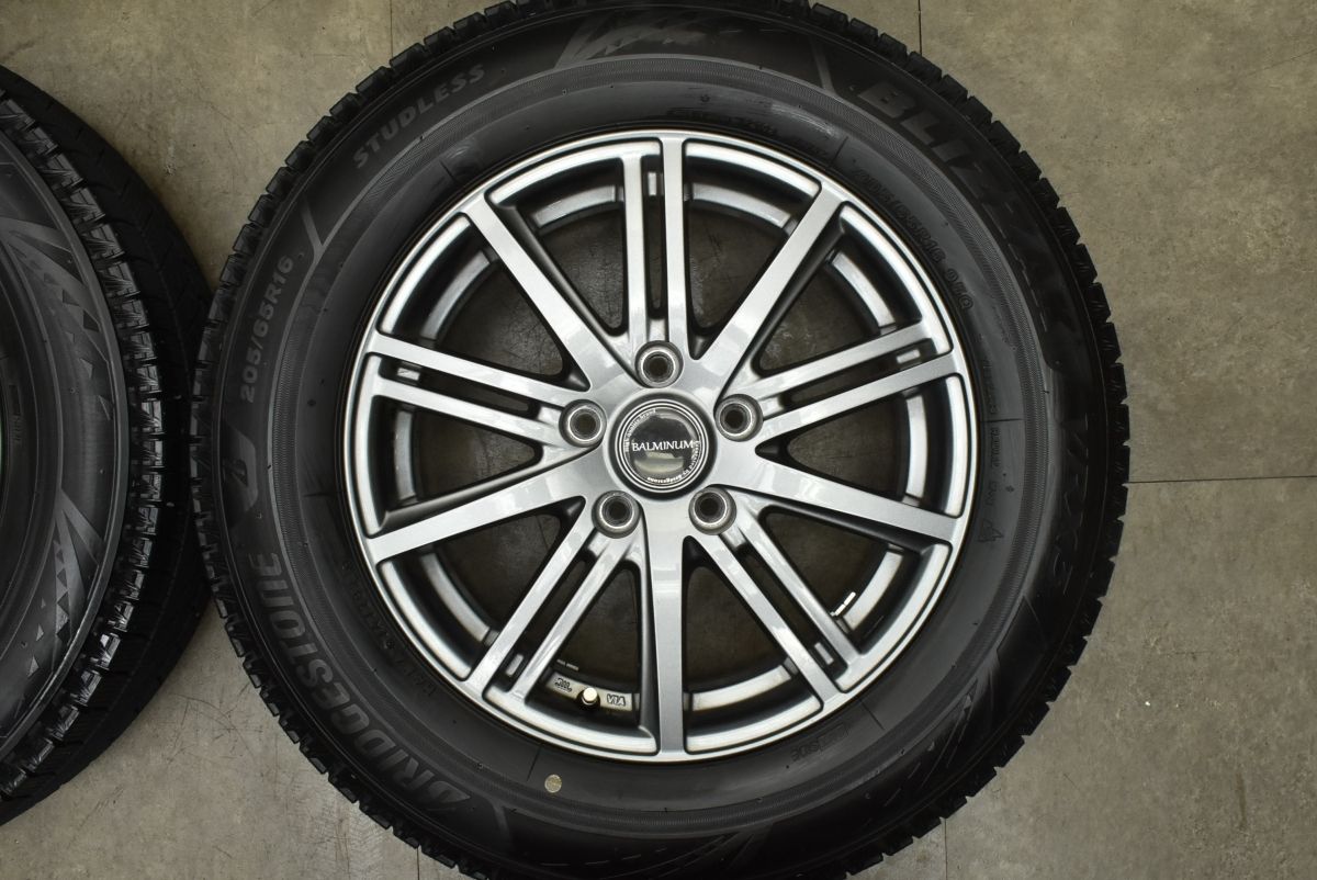 バリ溝 美品】バルミナ 16in 6.5J +38 PCD114.3 ブリヂストン