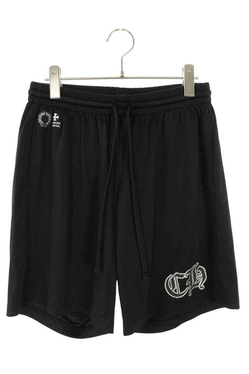 クロムハーツ MESH VARSITY SHORTS CHプリントメッシュハーフパンツ メンズ S