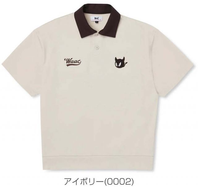 WAAC ライト ストレッチ ポンチ 半袖 ポロシャツ ゴルフウェア メンズ