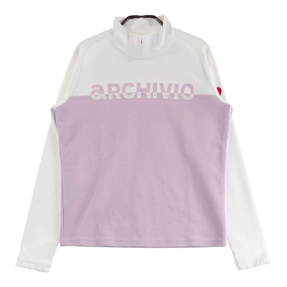 サイズ 36 アルチビオ モデル 襟付き 長袖Tシャツ パープル系 ゴルフウェア レディース ストスト