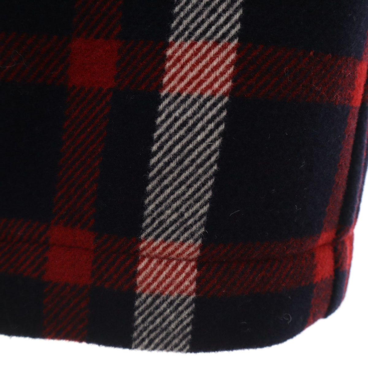 未使用 BURBERRY バーバリー チェック柄 ダッフルコート 38 ネイビー