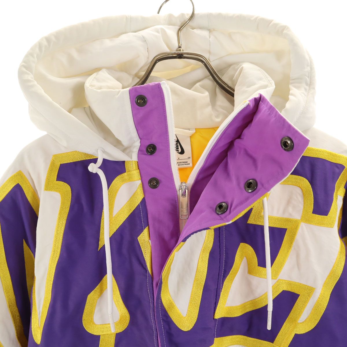 90s ナイキ NBA レイカーズ ホワイト オフィシャル 古着 プルオーバー