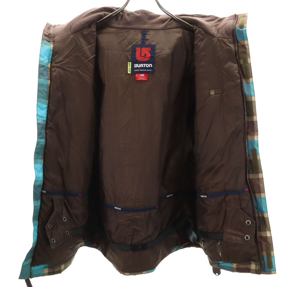 BURTON チェック柄 スノーボードウェア BURTON バートン チェック柄 スノーボード ウェア 上下 セットアップ