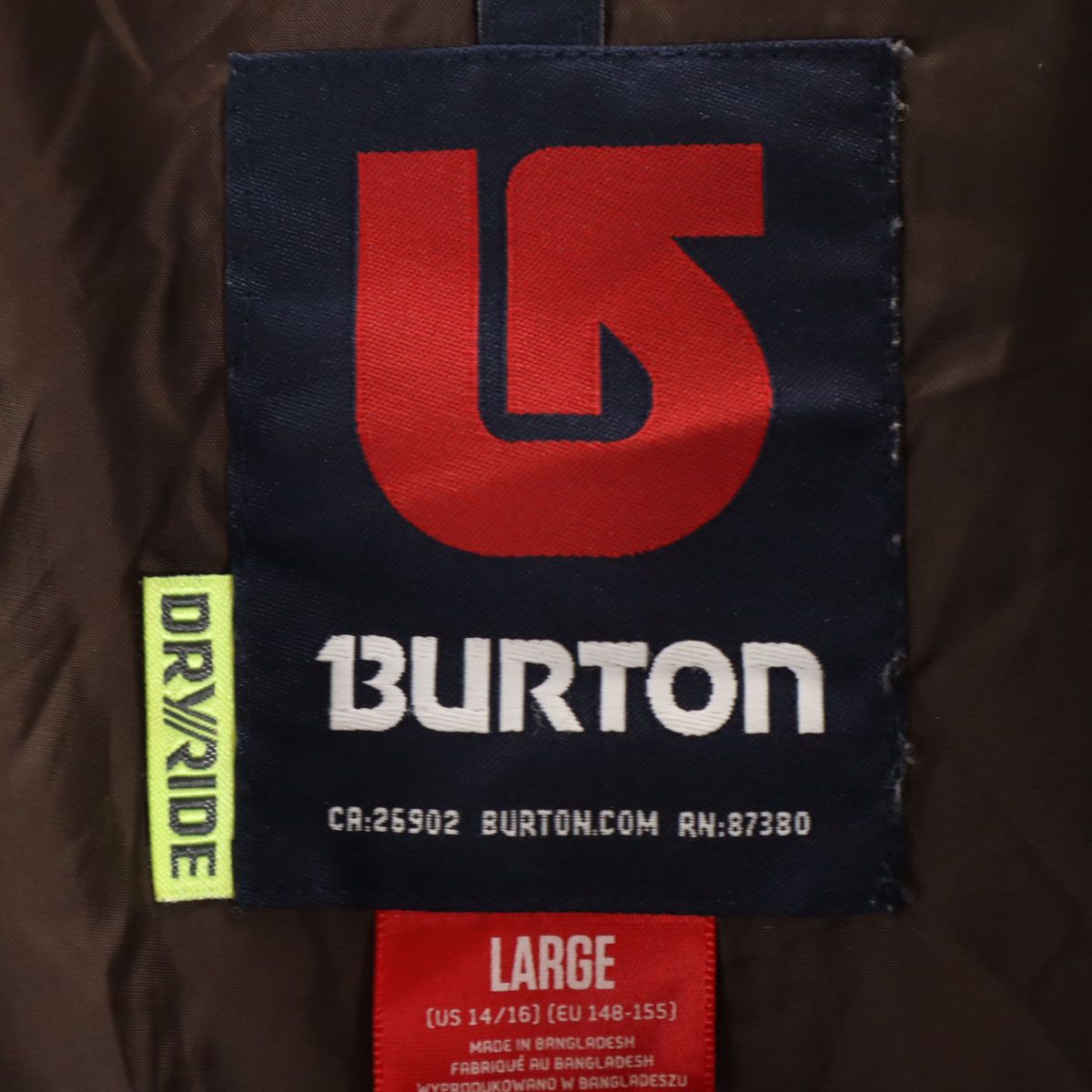 BURTON バートン チェック柄 スノーボード ウェア 上下 セットアップ