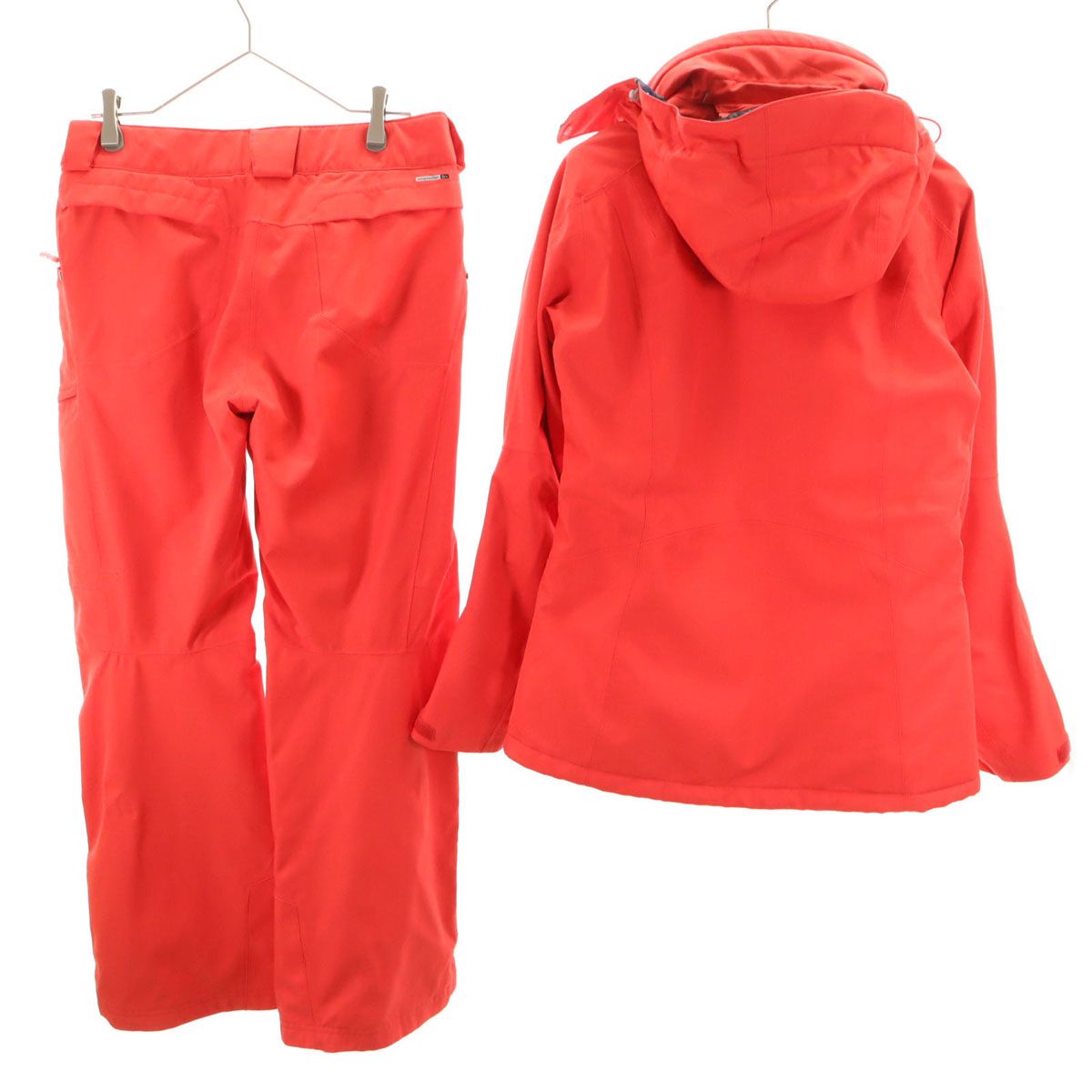 SALOMON サロモン スノーボード ウェア 上下 セットアップ M オレンジ系 スキーウェア レディース 古着