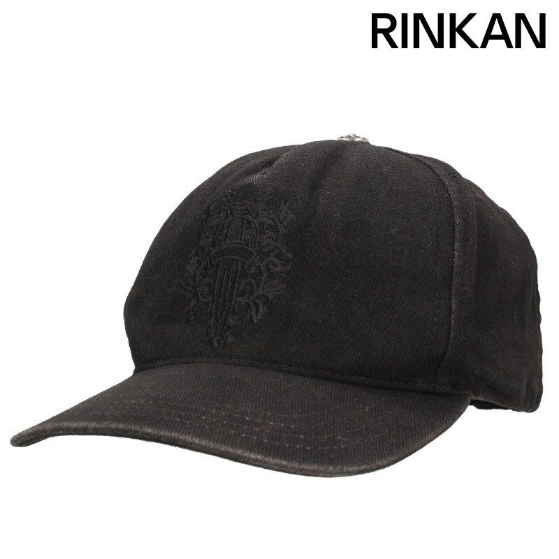 クロムハーツ TRUCKER CAP デニムトラッカー クロスボールボタンダガー刺繍キャップ帽子 メンズ
