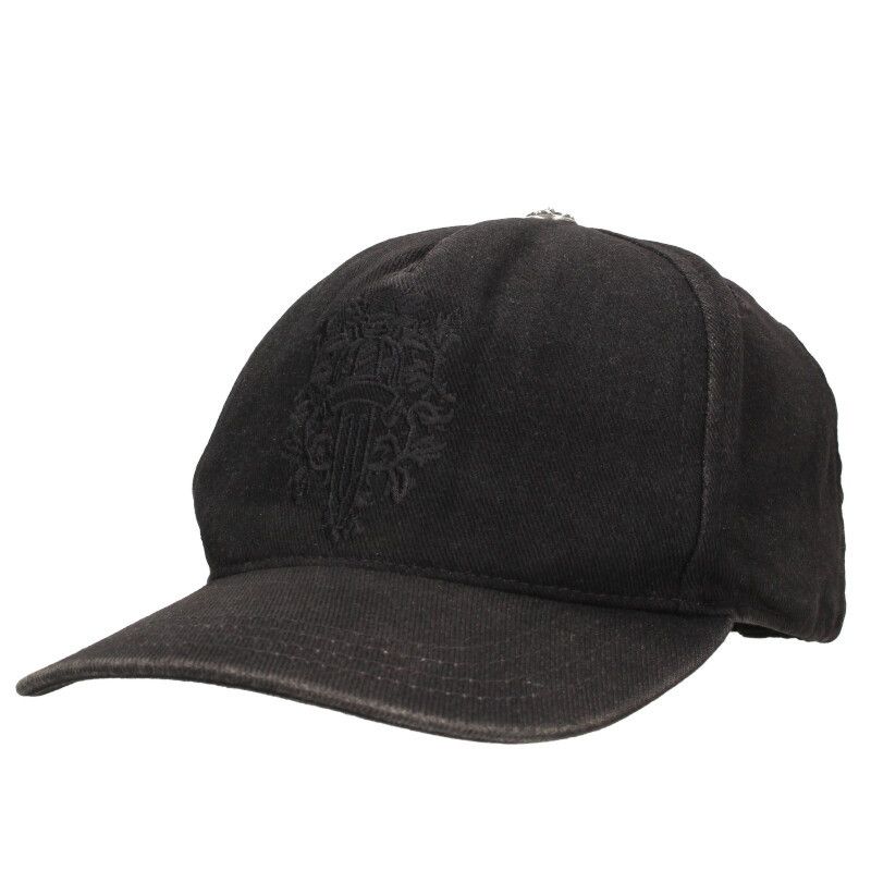 クロムハーツ TRUCKER CAP|デニムトラッカー クロスボールボタンダガー刺繍キャップ帽子 メンズ