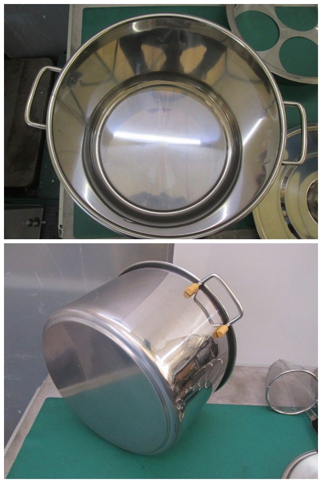 ステンレス鍋 3テボ