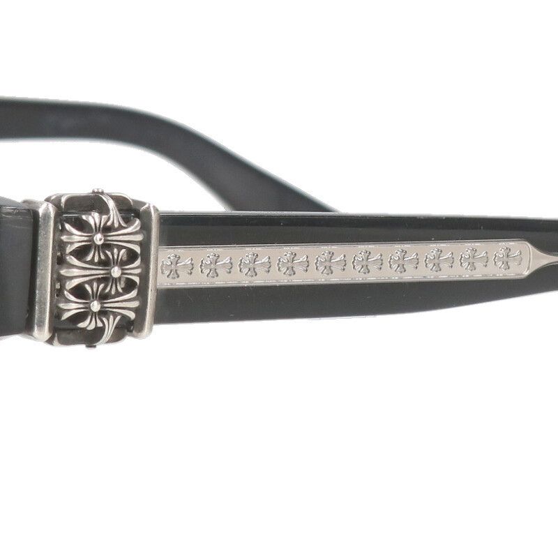 クロムハーツ HEY JACK U LATE-A セメタリークロステンプルウェリントン眼鏡 メンズ 55□17-153 サングラス 小物 メンズ