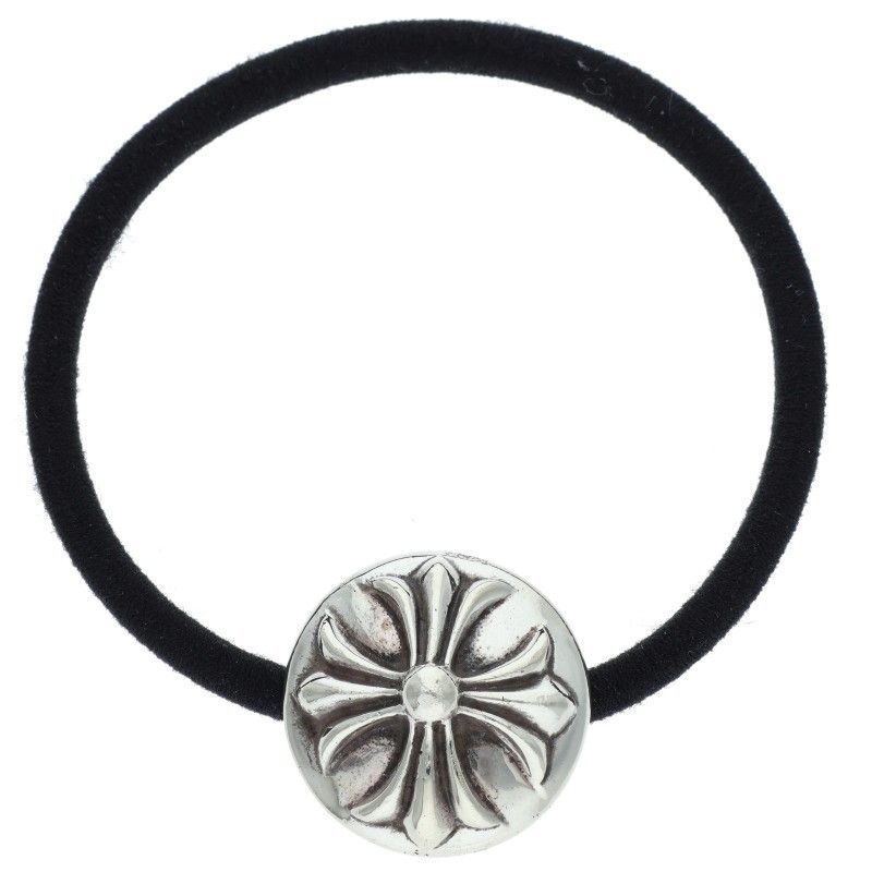 クロムハーツ HAIRBAND/クロスボールボタンヘアゴム シルバーコンチョ