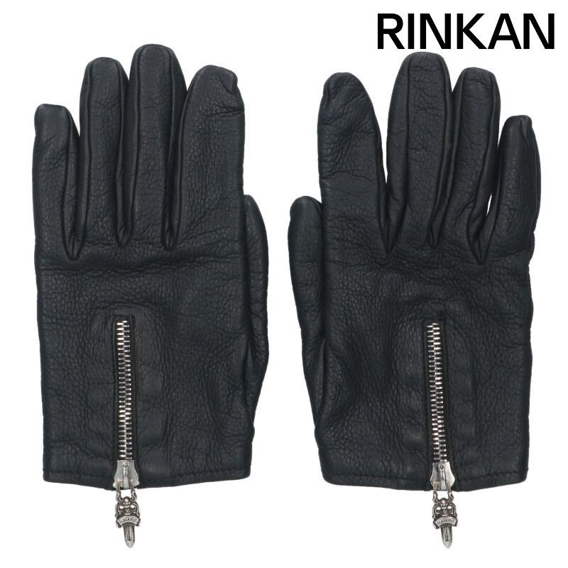 クロムハーツ DGR ZIP GROVE/ダガージップグローブ レザーグローブ手袋