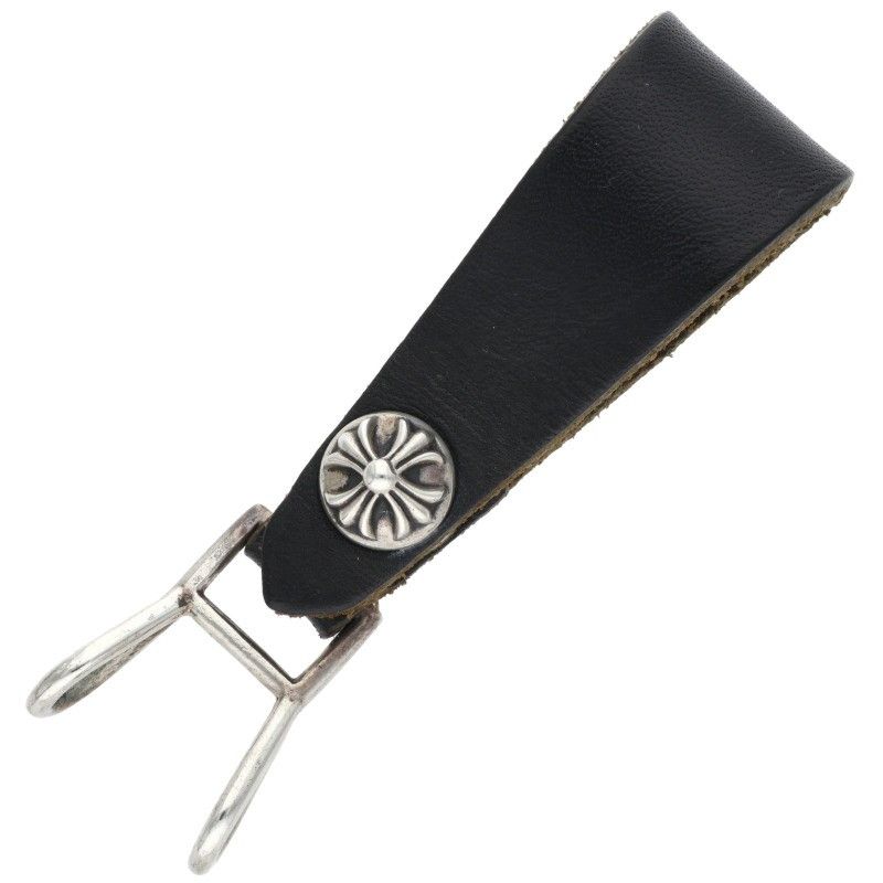 クロムハーツ BELT LOOP クロスボールボタンレザーベルトループ メンズ