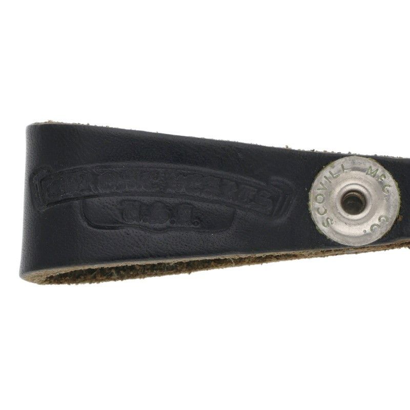 クロムハーツ BELT LOOP クロスボールボタンレザーベルトループ メンズ