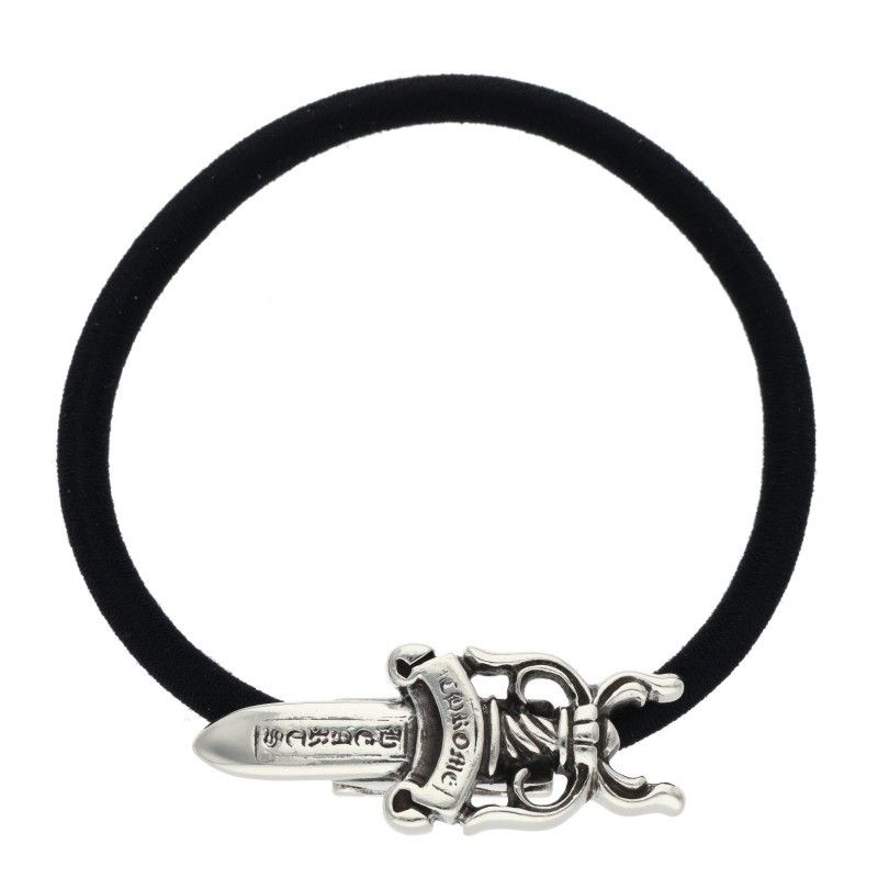 クロムハーツ HAIRBAND/ダガーボタンヘアゴム シルバーコンチョ メンズ