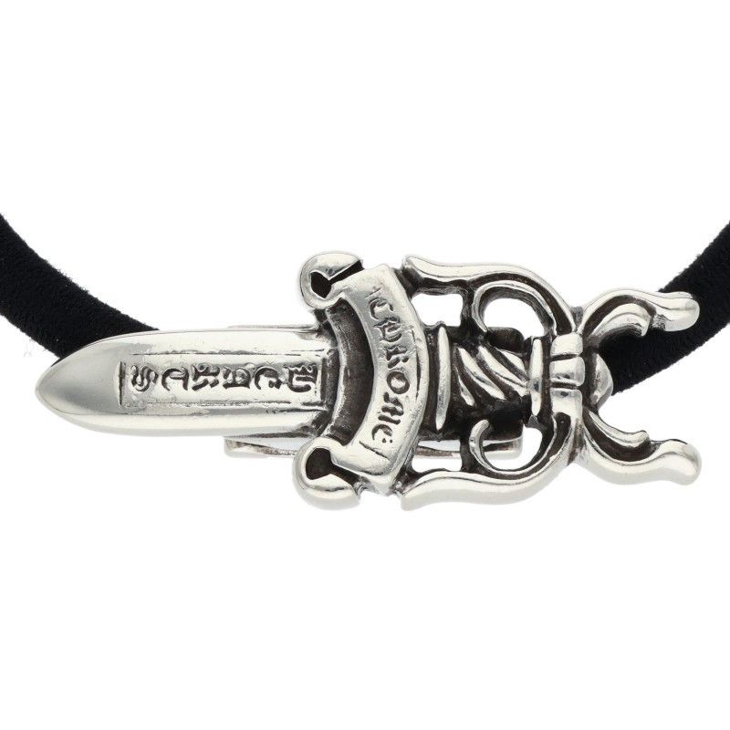 クロムハーツ HAIRBAND/ダガーボタンヘアゴム シルバーコンチョ メンズ