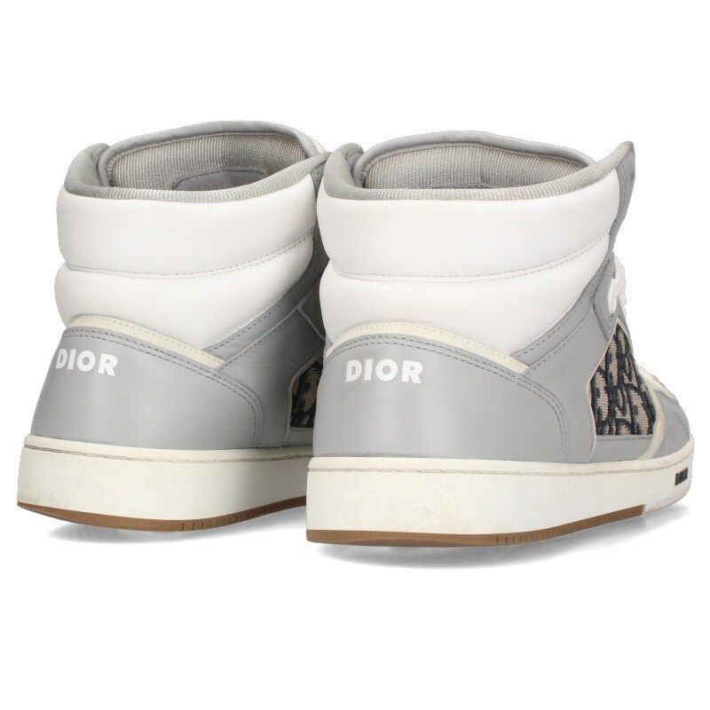 美品　ディオール　B27 オブリーク　ハイカットスニーカー　サイズ43☆ ディオール オブリーク レザー ハイカットスニーカー 43 メンズ