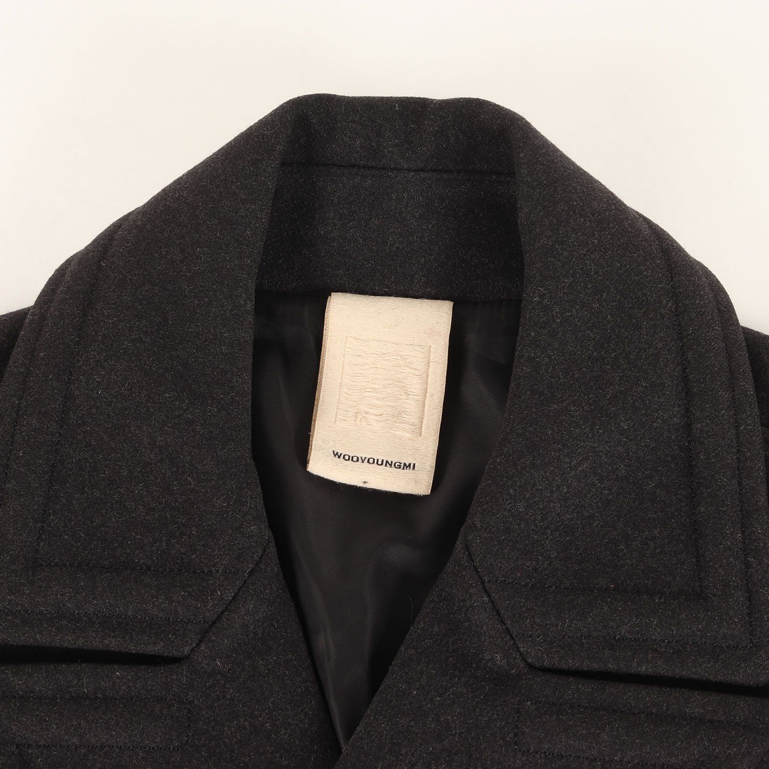 WOOYOUNGMI ウーヨンミ コート ブラック 黒 サイズ:48 | ピークド