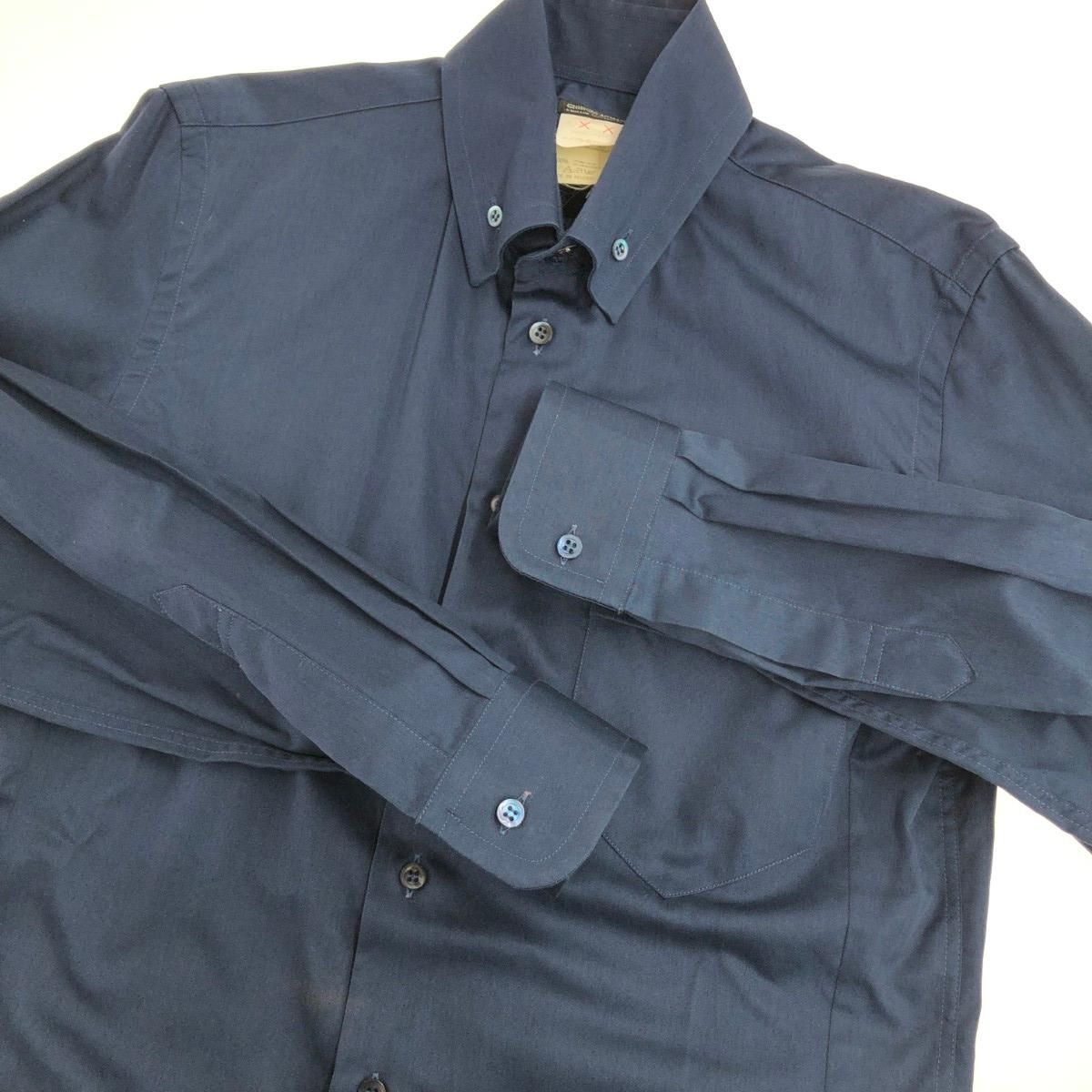 GIORGIO ARMANI ジョルジオアルマーニ 襟ボタンデザイン長袖ドレス