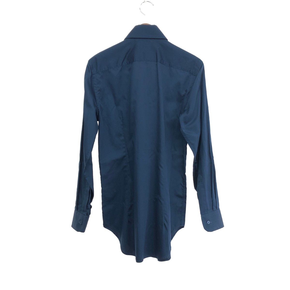 GIORGIO ARMANI ジョルジオアルマーニネイビー 長袖シャツ GIORGIO ARMANI ジョルジオアルマーニ 襟ボタンデザイン長袖ドレス