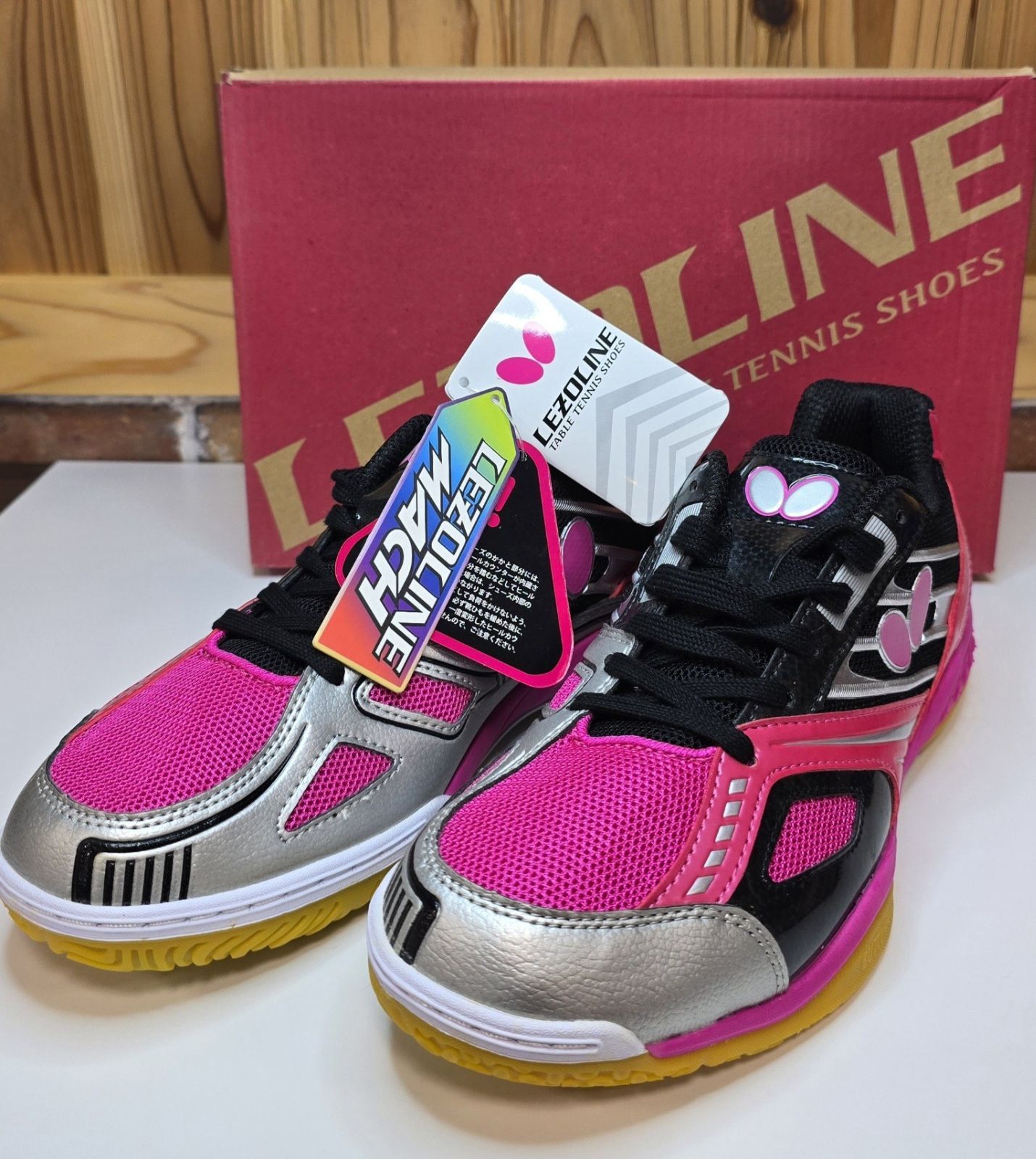 バタフライ レゾラインマッハ ブラック ピンク 27 5 cm BUTTERFLY