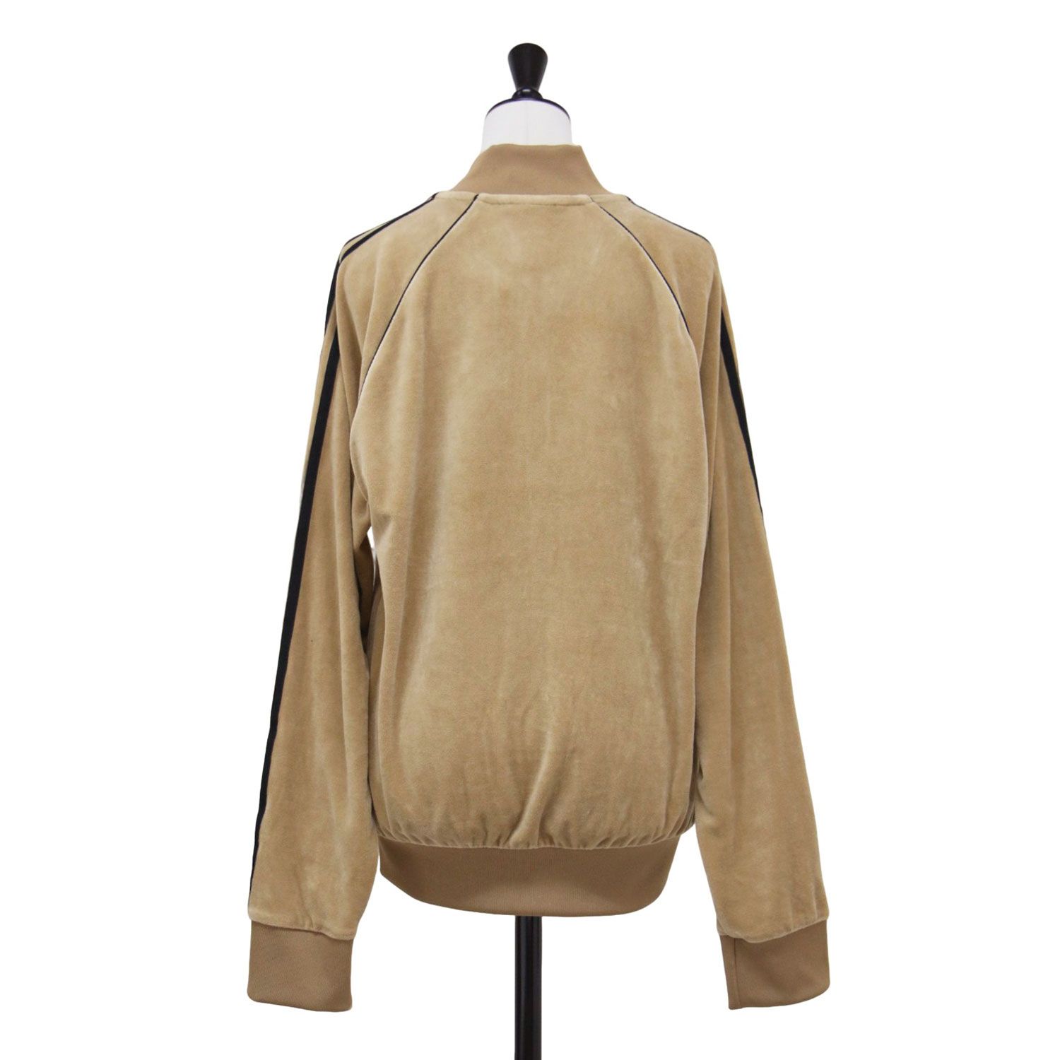 adidas アディダス ジャケット ブラウン サイズ M | 25秋冬 アディカラー ベロア トラックトップ ジャージ トラックジャケット 長袖 ラグラン ロゴ 刺繍 アウター ブルゾン 上着 レディース