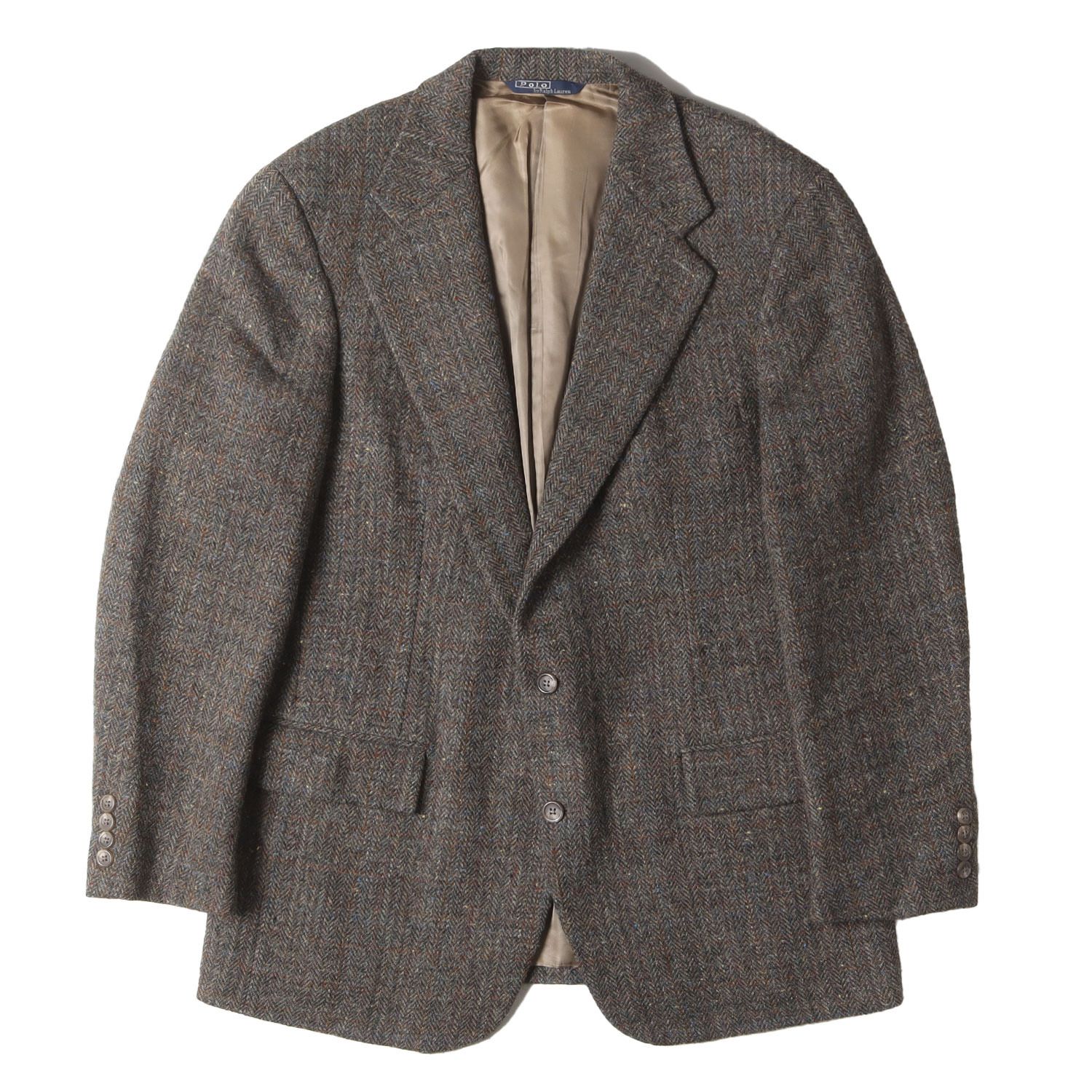 Polo Ralph Lauren ウールジャケット ダークグレー　ヴィンテージ POLO Ralph Lauren ポロ ラルフローレン ジャケット グレー系 サイズ