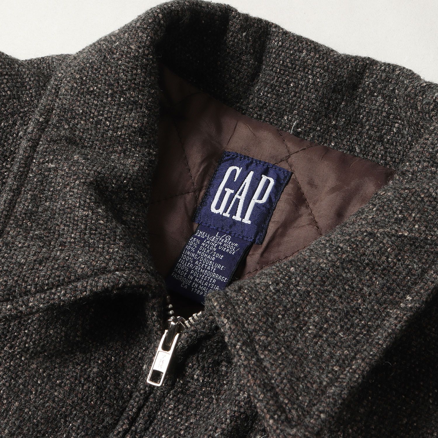 GAP ギャップ ジャケット グレー サイズ:L | 人気 OLD GAP | 90s ツイードウール スポーツジャケット | 90年代 ヴィンテージ 古着 | アウター ブルゾン 上着【メンズ】【中古】【K4647】 GAP ギャップ ジャケット グレー サイズ:L | 人気 OLD GAP | 90s