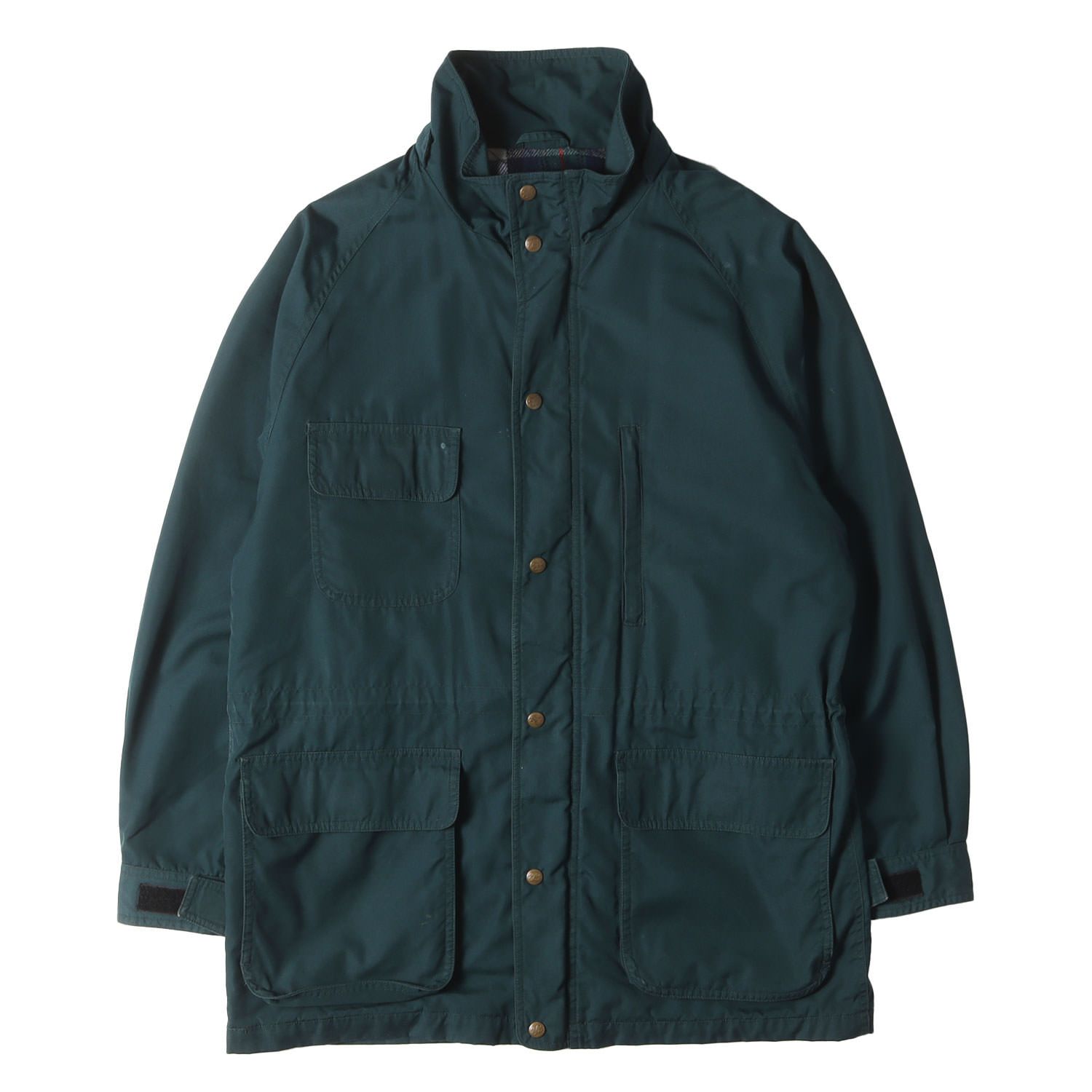 Eddie Bauer エディーバウアー ジャケット グリーン サイズ:L | 黒タグ 後期 | 90s 裏地チェックウール 65/35クロス マウンテンジャケット | 90年代 古着 ヴィンテージ【メンズ】【中古】 Eddie Bauer エディーバウアー ジャケット グリーン サイズ:L | 黒タグ