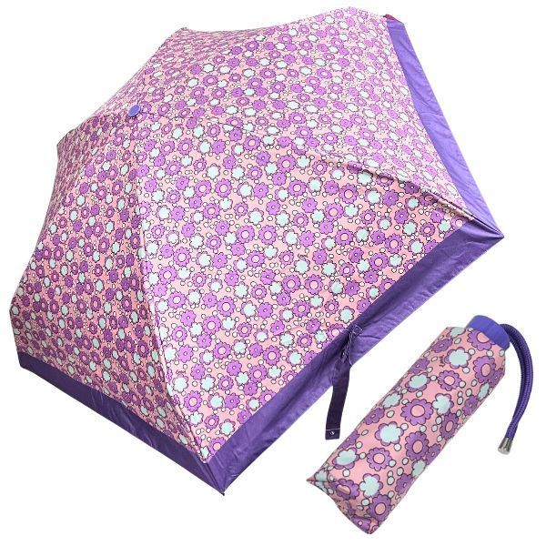 コーチ 折りたたみ傘 COACH かさ UVカット フローラル プリント ミニ アンブレラ CBM 51 SVY 2 I リリーマルチ