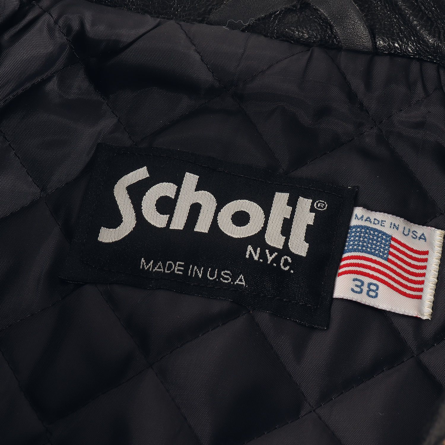 Schott ショット ジャケット ブラック 黒 サイズ:38 | USA製 634 | 襟