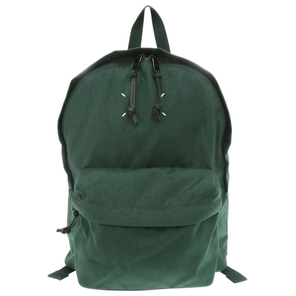 美品 メゾン マルジェラ 4ステッチ S55WA0124 キャンバス グリーン