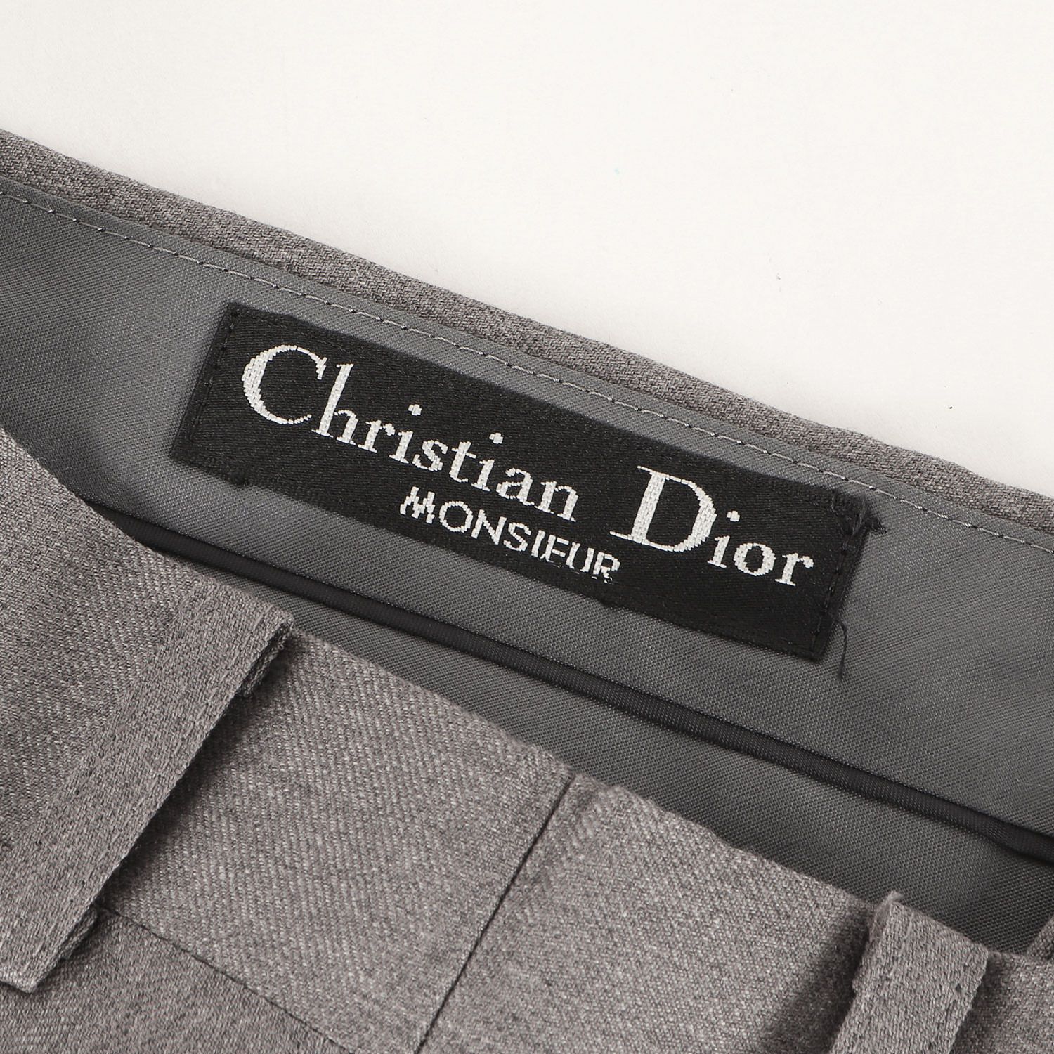 Christian Dior クリスチャンディオール パンツ グレー サイズ:94-79
