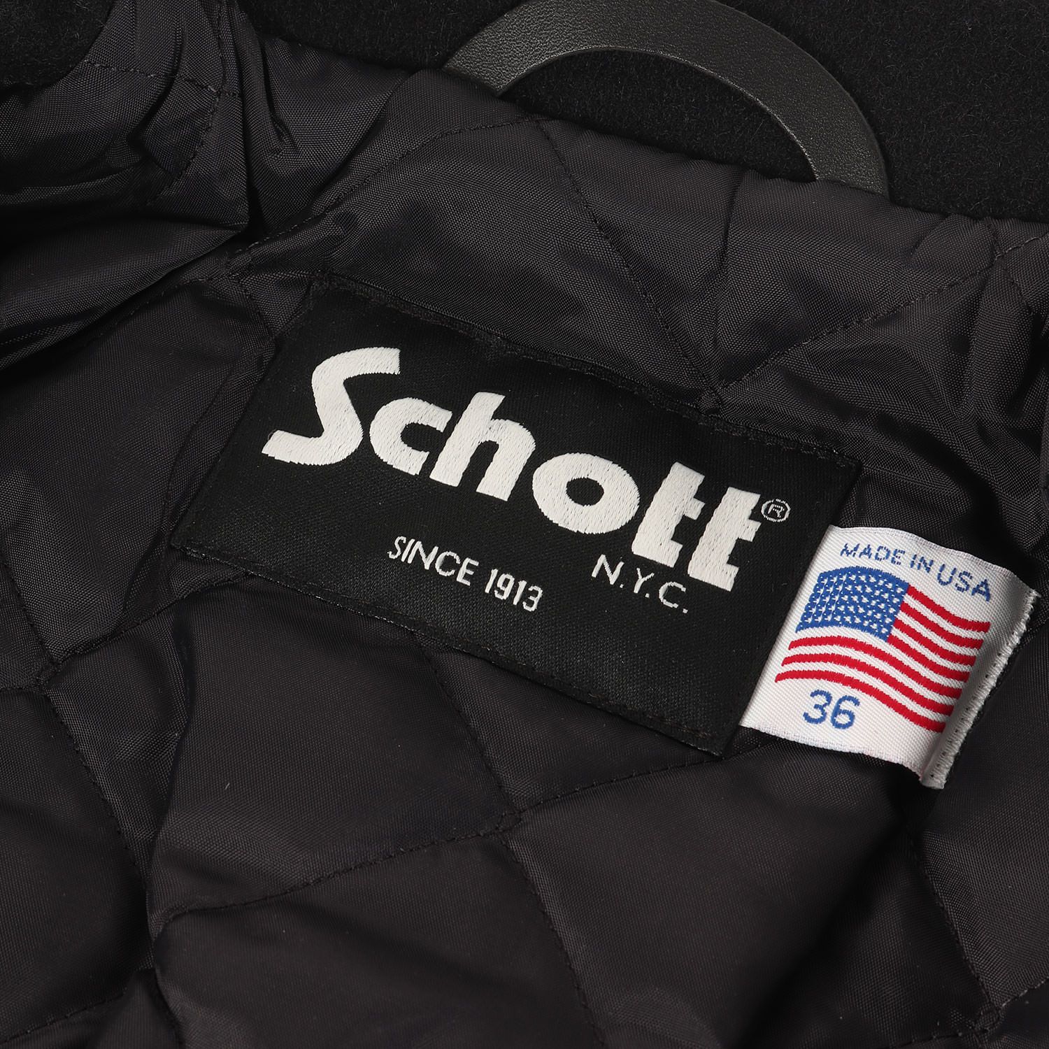 新品】Schott ショット コート ネイビー 紺 サイズ:36 | USA製 75624