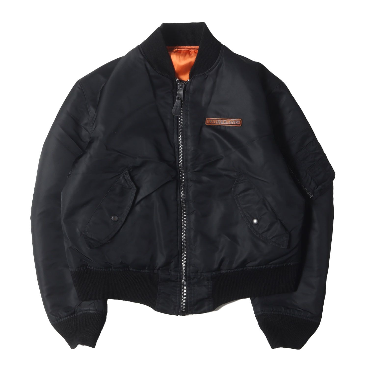 AVIREX アヴィレックス ジャケット ブラック 黒 サイズ:M 90s レザー