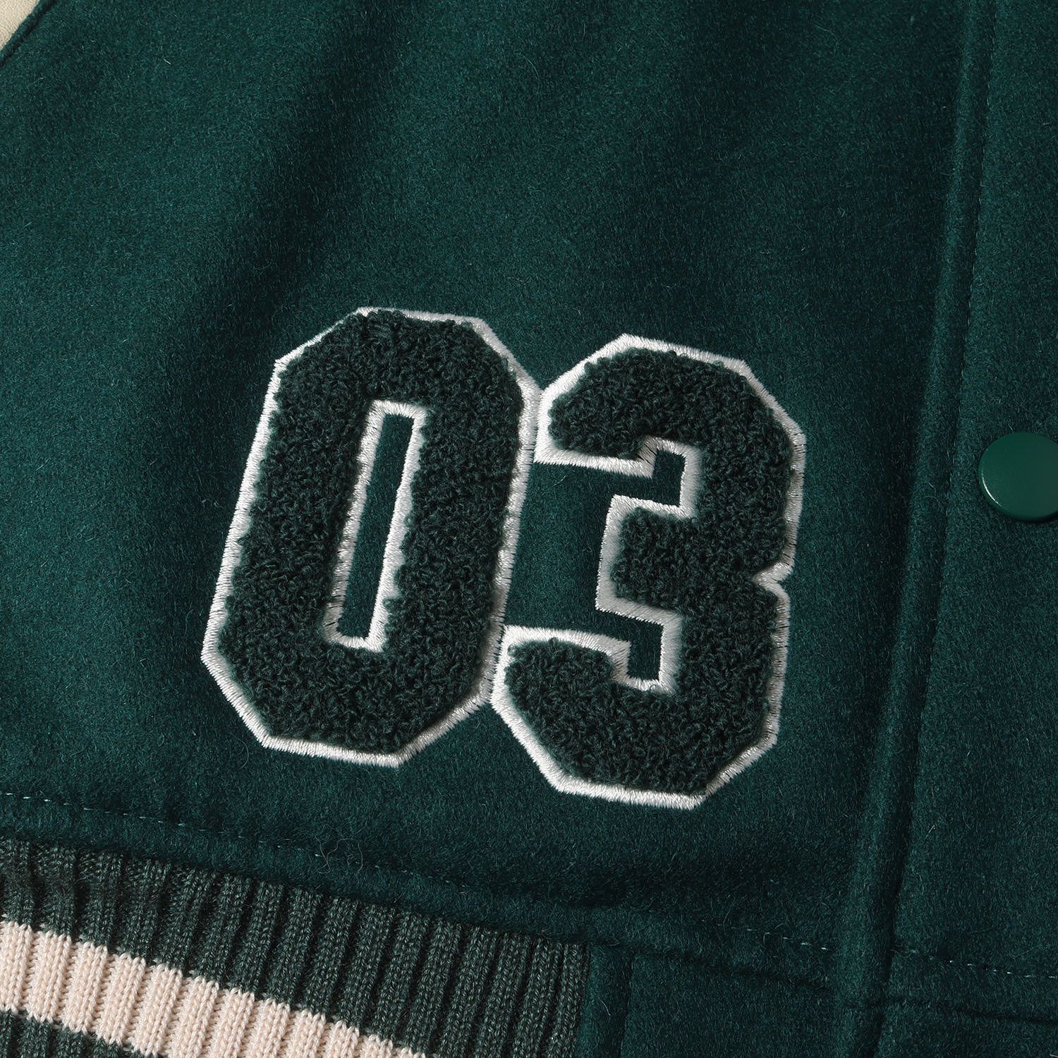 WIND AND SEA スタジャン オリーブグリーン/アイボリー WIND AND SEA ウィンダンシー スタジャン グリーン×クリーム サイズ:XL