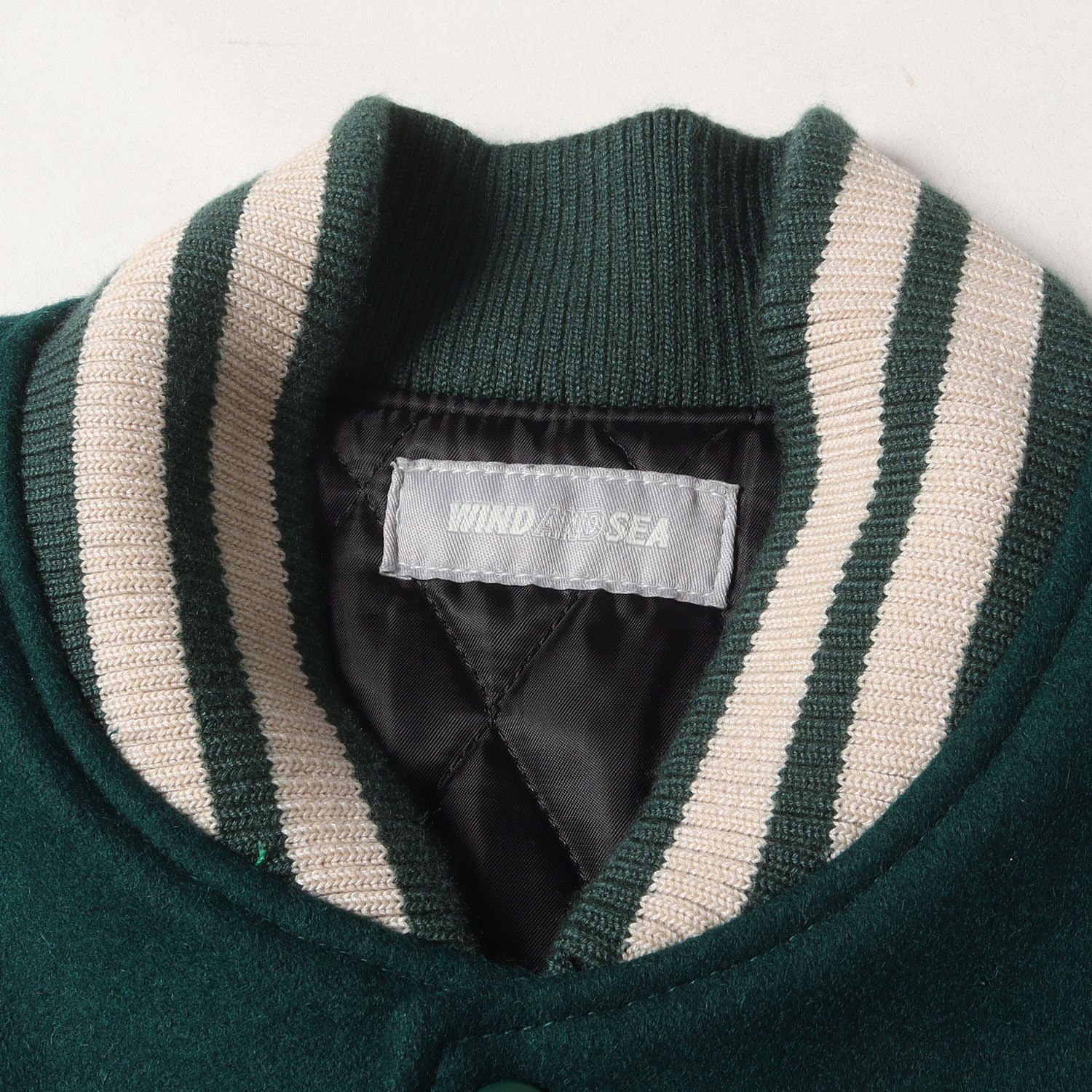 WIND AND SEA ウィンダンシー スタジャン グリーン×クリーム サイズ:XL